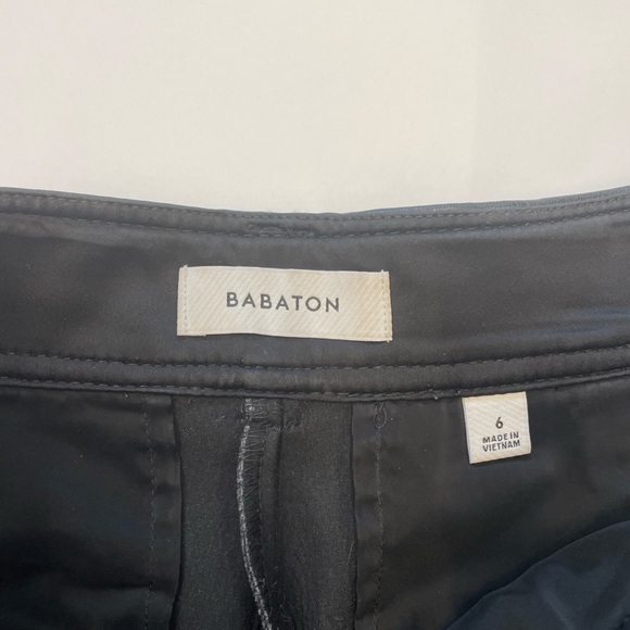 Aritzia Babaton Leather pants size 6 black - Picture 3 of 5